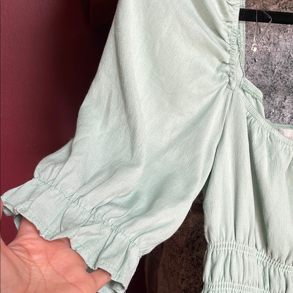 Altar'd State Green Ruffled Tiered Sundress - Picture 3 of 6